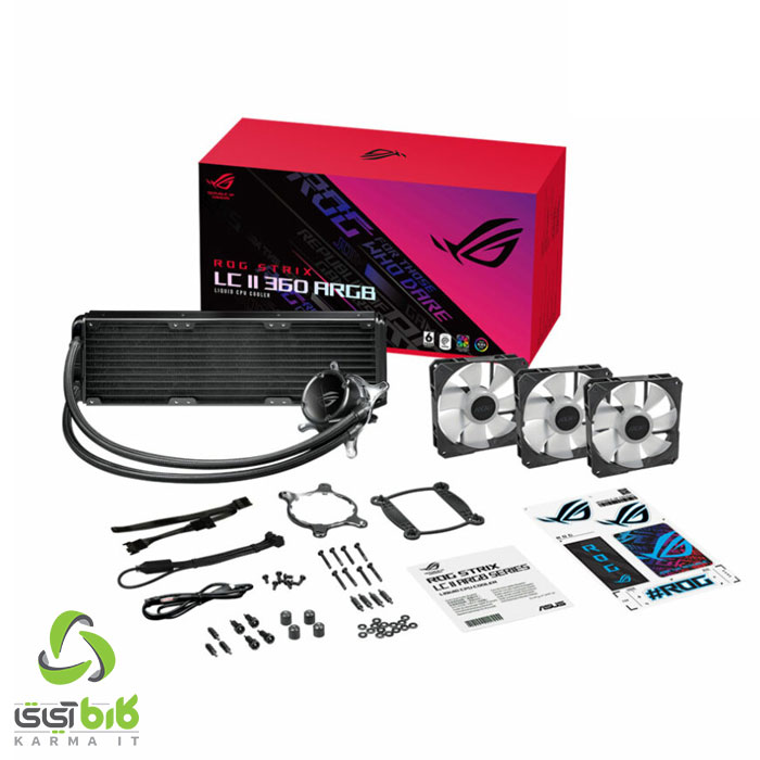 خنک کننده مایع پردازنده ایسوس مدل ROG STRIX LC II 360 ARGB 2 خنک کننده مایع پردازنده ایسوس مدل ROG STRIX LC II 360 ARGB