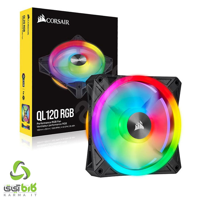 فن کیس کورسیر iCUE QL120 RGB Triple 2 QL120 RGB 2