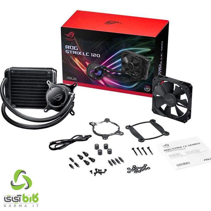 خنک کننده پردازنده ایسوس مدل ROG STRIX LC 120 RGB 2 خنک کننده پردازنده ایسوس مدل ROG STRIX LC 120 RGB