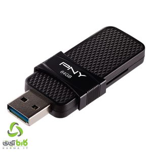فلش مموری پی ان وای DUO LINK USB 3.1 TYPE-C OTG - 64GB