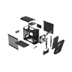 کیس Fractal Design مدل Torrent Nano RGB - Black TG Light Tint