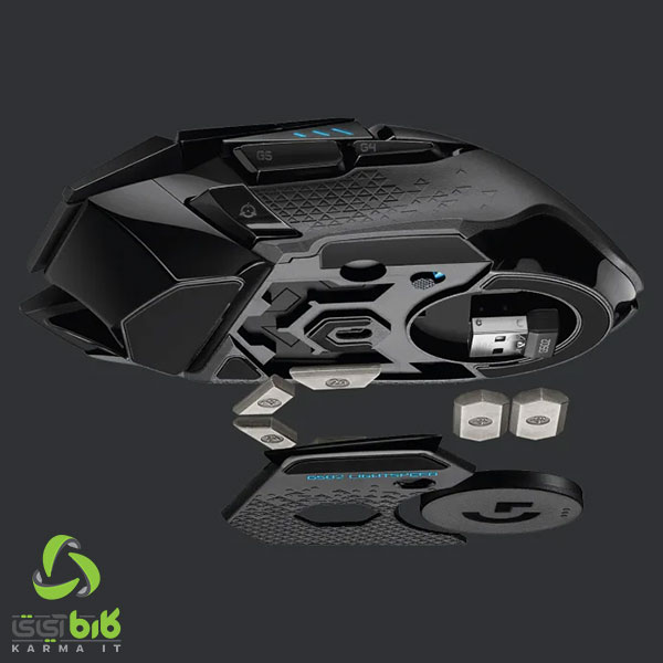 موس گیمینگ بی سیم لاجیتک مدل G502 LIGHTSPEED 4 موس لاجیتک G502 HERO Wireless