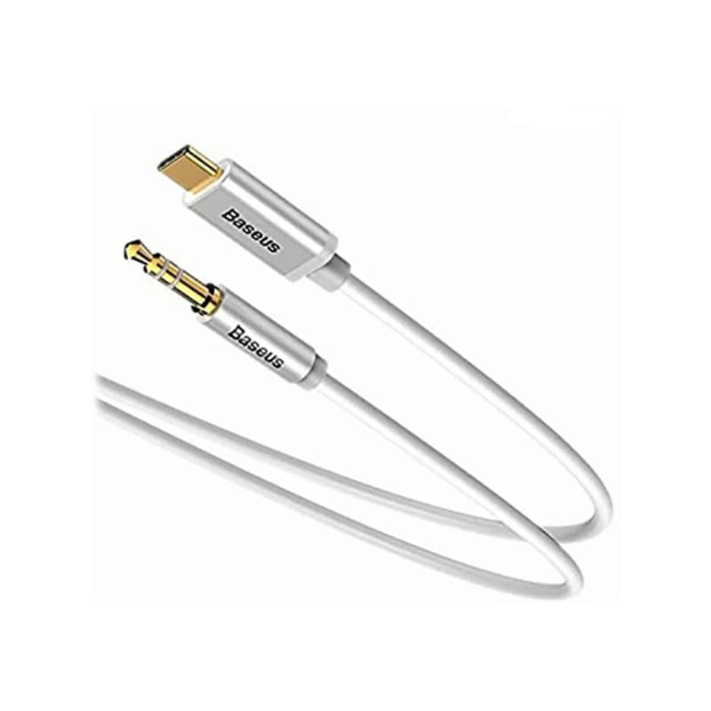 کابل تبدیل USB-C به AUX باسئوس مدل cam01-02 طول 1.2 متر