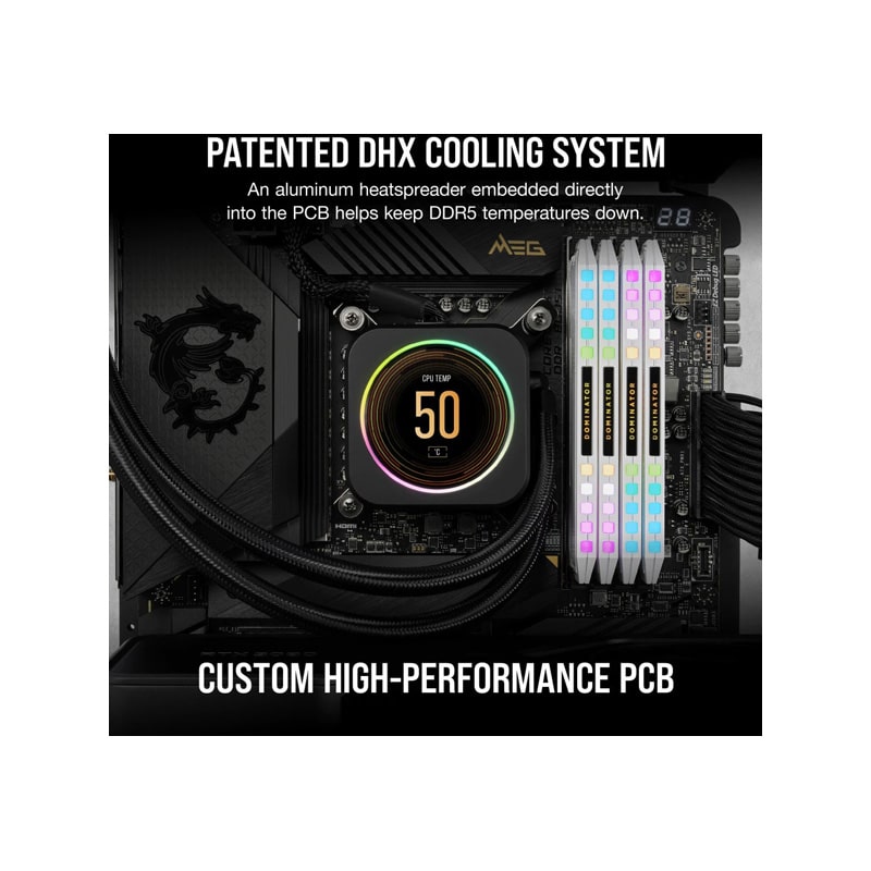 رم کورسیر مدل DOMINATOR PLATINUM RGB 64GB (2x32GB) 5200MHz DDR5 CL40 7 رم کورسیر مدل DOMINATOR PLATINUM RGB 64GB (2x32GB) 5200MHz DDR5 CL40