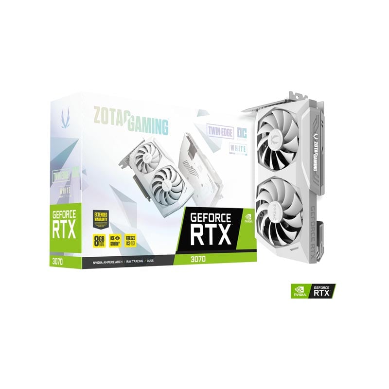 کارت گرافیک زوتاک GAMING GeForce RTX3070 Twin Edge OC White Edition LHR 8GB 2 کارت گرافیک زوتاک مدل GAMING GeForce RTX 3070 Twin Edge OC White Edition LHR