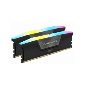 رم کورسیر مدل VENGEANCE RGB Black 64GB (2x32GB) DDR5 5200MHz CL40
