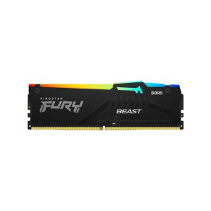 رم کینگستون Fury Beast RGB Black 32GB (1x32GB) 6000MHz DDR5 CL40