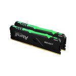 رم کینگستون Fury Beast RGB 32GB(2x16GB) 3200Mhz DDR4 CL16