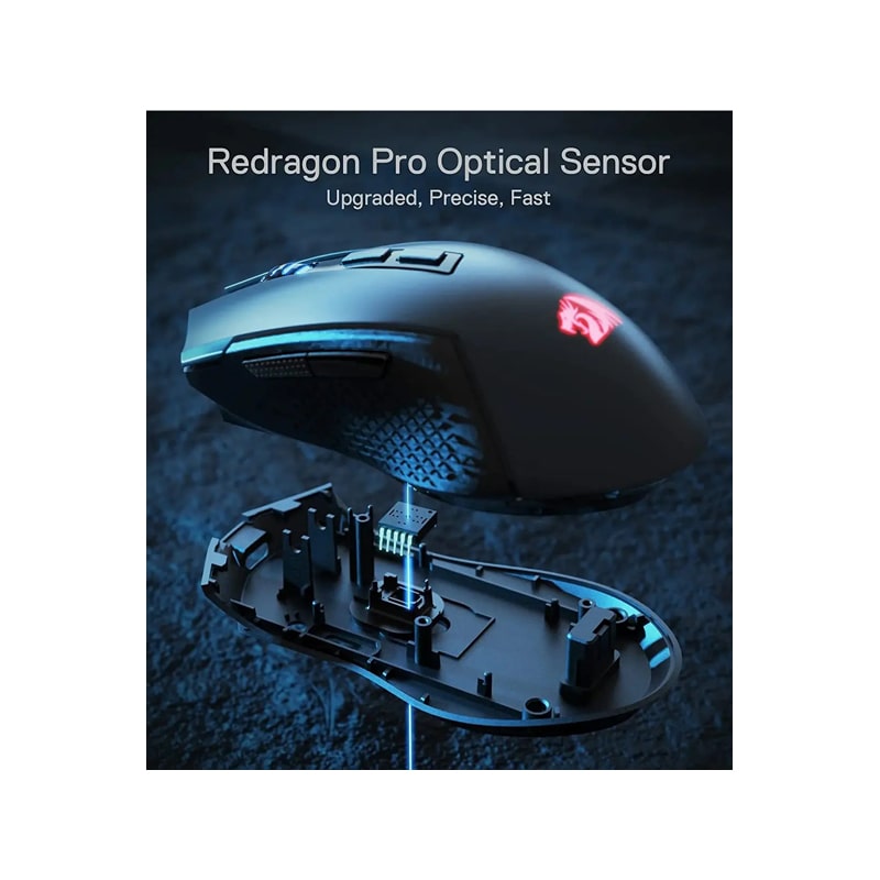 موس بی سیم گیمینگ ردراگون TRIDENT PRO M693 RGB 5 موس بی سیم گیمینگ ردراگون TRIDENT PRO M693