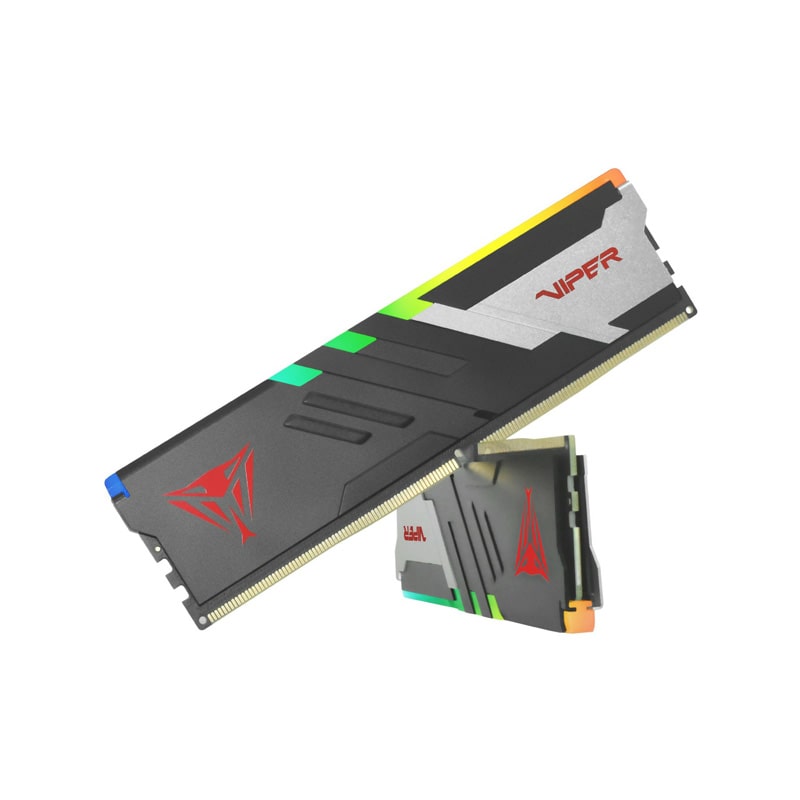 رم پاتریوت مدل Viper Venom RGB DDR5 64GB(2×32GB) 5200MHz CL40 3 رم پاتریوت Viper Venom RGB DDR5 32GB(2*16GB) 5600MHz CL36
