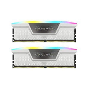 رم کورسیر VENGEANCE RGB 32GB (2x16GB) 5200MHz DDR5 CL36 White