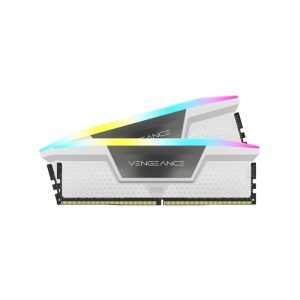 رم کورسیر VENGEANCE RGB 32GB (2x16GB) 6200MHz DDR5 CL34 White