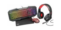 باندل گیمینگ هدست و کیبورد و موس و موس پد تراست GXT 788RW