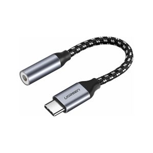 تبدیل USB -C به 3.5 میلی متری یوگرین AV142 30632 طول ۱۰ سانتی متر