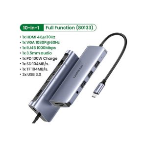 هاب 10 پورت USB-C یوگرین مدل CM179 80133