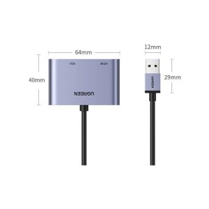 مبدل USB 3.0 به HDMI / VGA یوگرین مدل CM449-20518