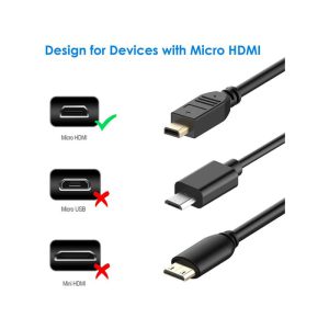 کابل تبدیل Micro HDMI به HDMI 2.0 یوگرین مدل HD127 30103 طول 2 متر