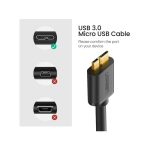 کابل تبدیل USB 3.0 به MicroUSB یوگرین مدل US130 10840 طول 0.5 متر