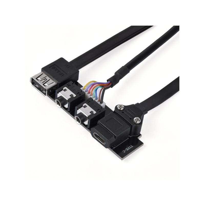 کیت کامل USB و AUDIO پنل جلو کیس سیلوراستون G11313530-RT