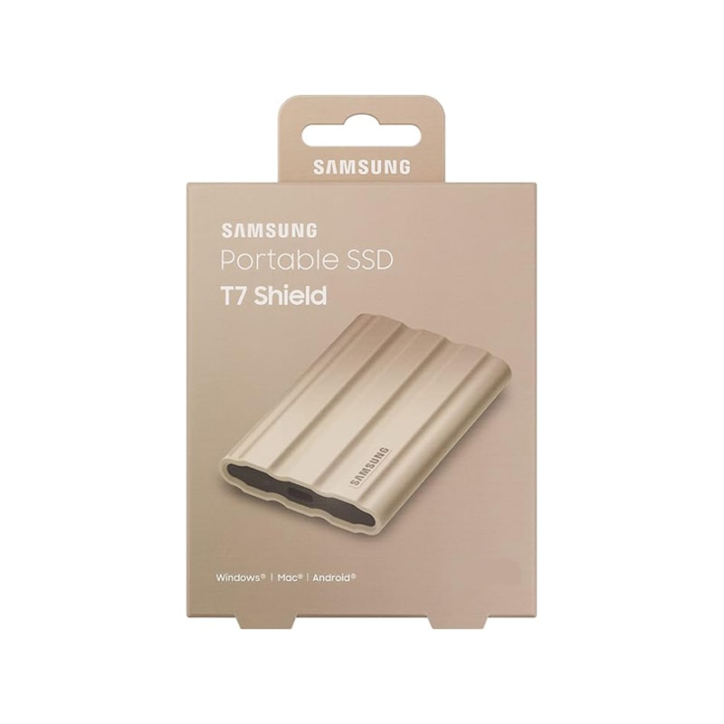اس اس دی اکسترنال سامسونگ T7 Shield USB 3.2 (Beige) 2TB 4 اس اس دی اکسترنال سامسونگ T7 Shield USB 3.2 (Beige) 2TB