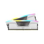رم کورسیر مدل VENGEANCE RGB white 64GB (2x32GB) DDR5 5200MHz CL40