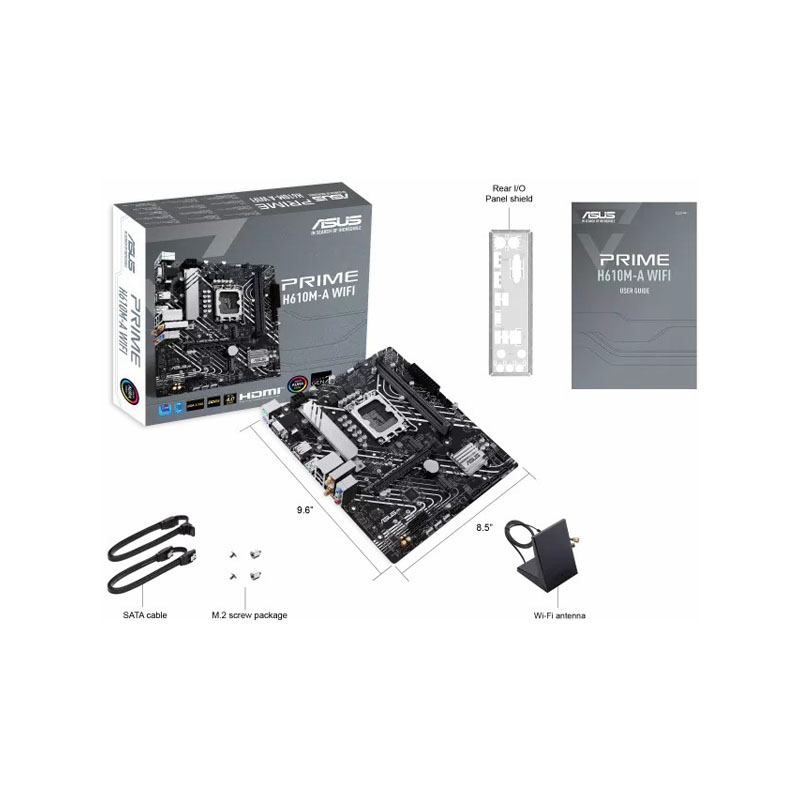 مادربرد ایسوس PRIME H610M-A WIFI DDR5 8 مادربرد ایسوس PRIME H610M-A WIFI