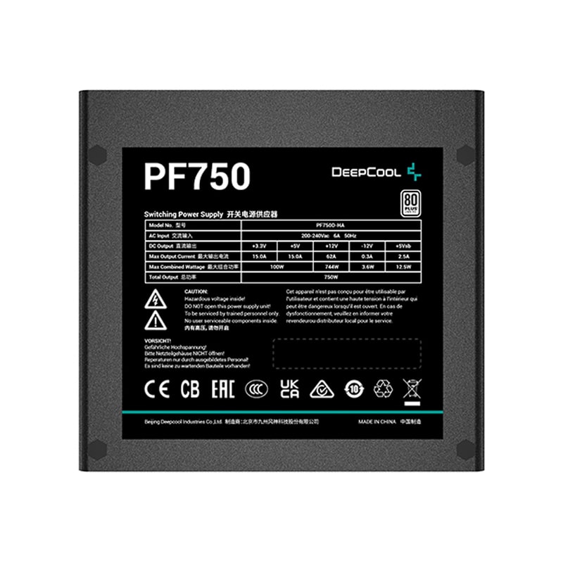 پاور دیپ کول مدل PF750 80Plus White 6 پاور دیپ کول مدل PF750 80Plus White