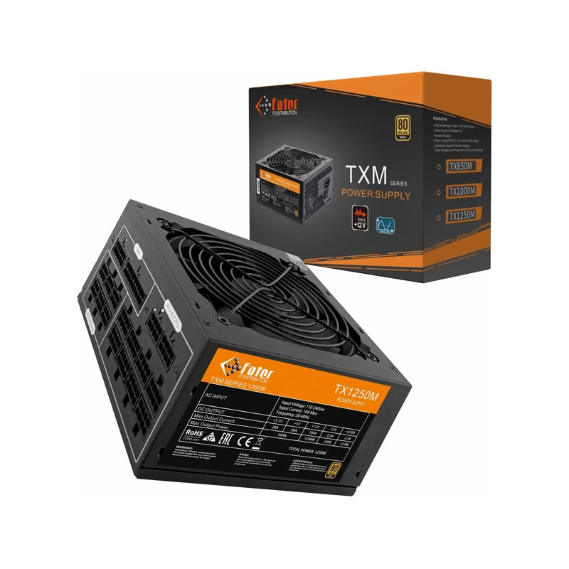 پاور فاطر مدل TX1250M 80Plus Gold 5 پاور فاطر مدل TX1250M 80Plus Gold