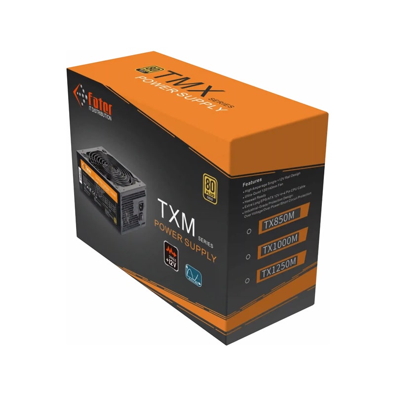 پاور فاطر مدل TX1250M 80Plus Gold 7 پاور فاطر مدل TX1250M 80Plus Gold