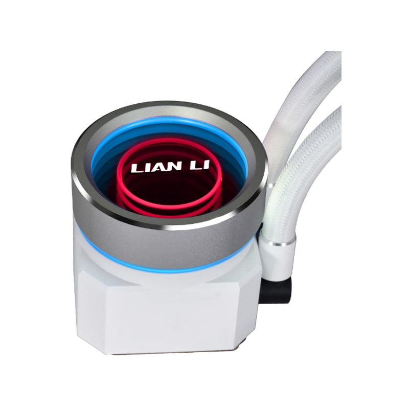 خنک کننده مایع پردازنده لیان لی مدل GA II TRINITY PERFORMANCE 360 White 4 خنک کننده مایع پردازنده لیان لی مدل GA II TRINITY PERFORMANCE