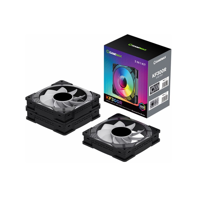 فن کیس گیم مکس مدل KF300R BK 9 فن کیس گیم مکس مدل KF300R BK