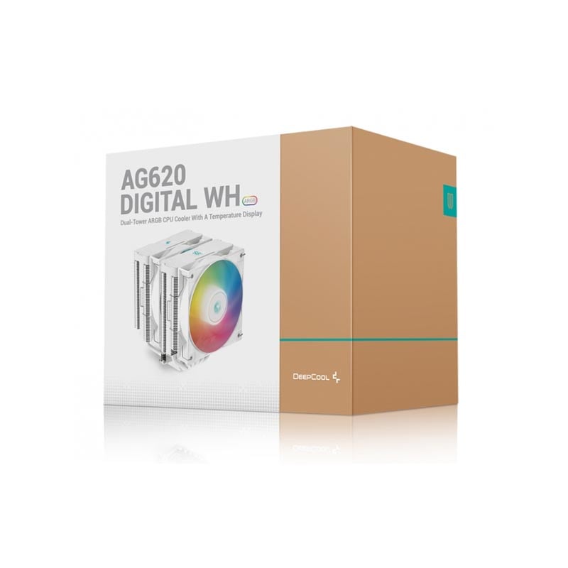 خنک کننده بادی دیپ کول مدل AG620 DIGITAL WH ARGB 11 خنک کننده بادی دیپ کول مدل AG620 DIGITAL WH ARGB