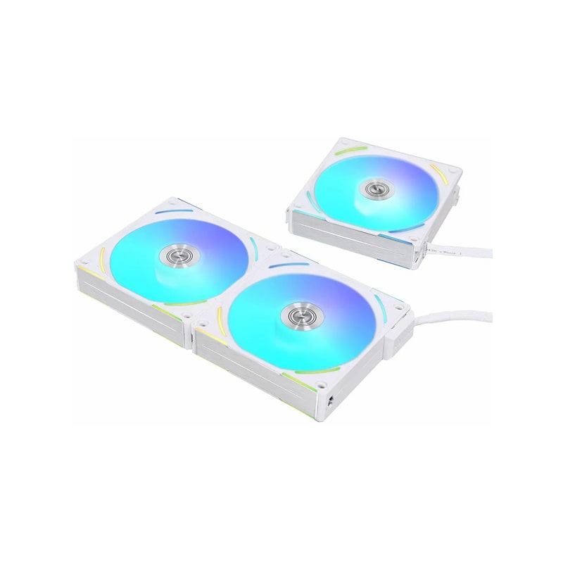 فن کیس لیان لی مدل UNI FAN AL 120 V2 White بسته سه عددی 4 فن کیس لیان لی مدل UNI FAN AL 120 V2 White بسته سه عددی