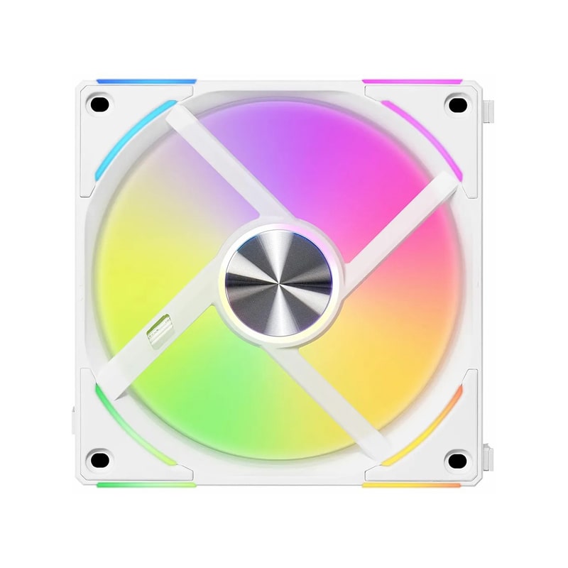 فن کیس لیان لی مدل UNI FAN AL 120 V2 White بسته سه عددی 6 فن کیس لیان لی مدل UNI FAN AL 120 V2 White بسته سه عددی