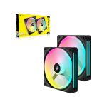 فن کیس کورسیر مدل iCUE LINK QX140 RGB Black بسته 2 عددی