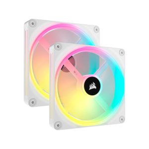 فن کیس کورسیر مدل iCUE LINK QX140 RGB White بسته 2 عددی