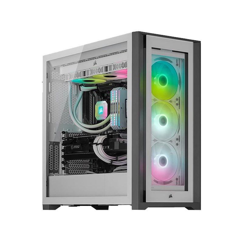 کیس کورسیر مدل iCUE 5000X RGB White 3 کیس کورسیر مدل iCUE 5000X RGB White