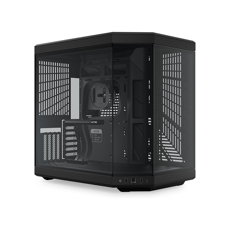 کیس هایت مدل Y70 مشکی 1 کیس برند هایت مدل Y70 رنگ مشکی