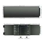 صفحه نمایش کیس LCD هایت 12.6 اینچ مناسب کیس Y60 مشکی