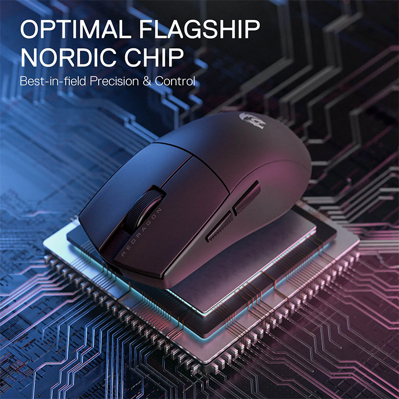 موس گیمینگ ردراگون مدل M916 PRO 4K 6 موس بی سیم گیمینگ ردراگون M916 PRO 4K Black