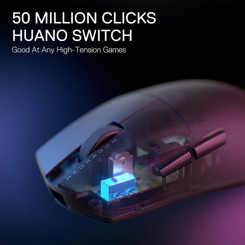 موس گیمینگ ردراگون مدل M916 PRO 4K 7 موس بی سیم گیمینگ ردراگون M916 PRO 4K Black