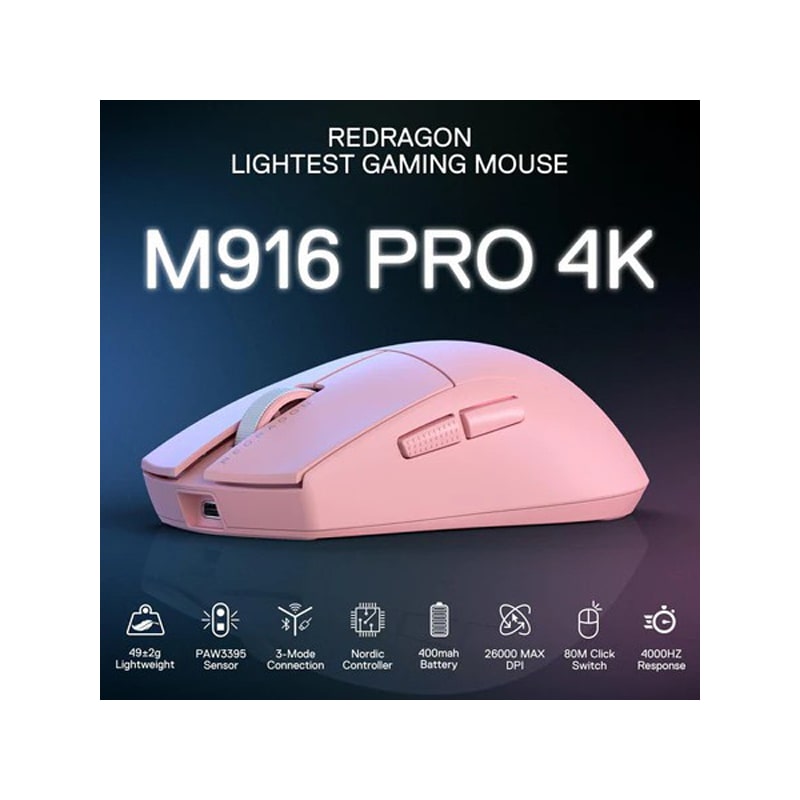 موس گیمینگ ردراگون مدل M916 PRO 4K 12 موس گیمینگ ردراگون مدل M916 PRO 4K