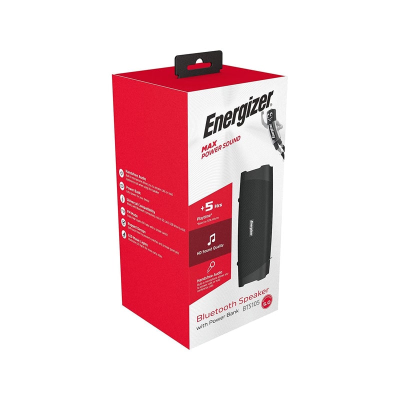 اسپیکر بلوتوثی قابل حمل انرجایزر مدل BTS 105 7 اسپیکر بلوتوثی قابل حمل انرجایزر مدل BTS 105