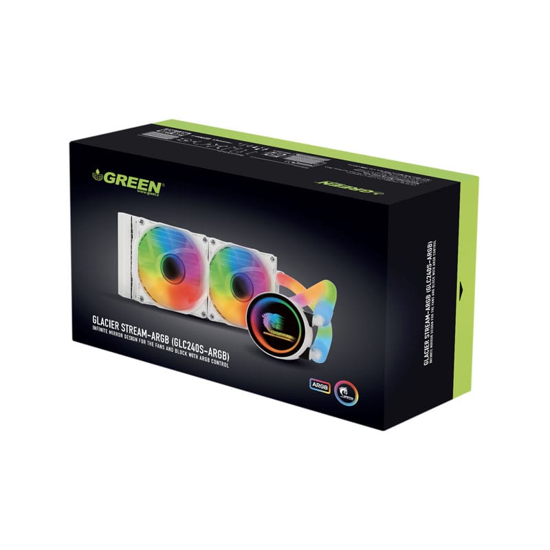 خنک کننده پردازنده گرین مدل GLC240 STREAM-ARGB 9 خنک کننده پردازنده گرین مدل GLC240 STREAM-ARGB