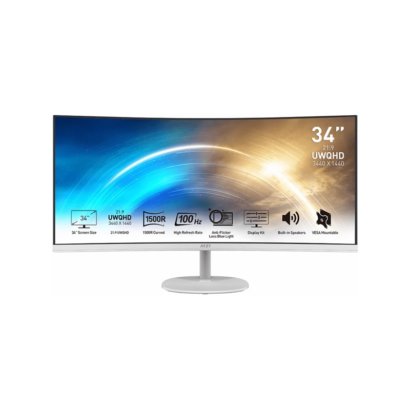 مانیتور ام اس آی مدل PRO MP341CQW سایز 34 اینچ