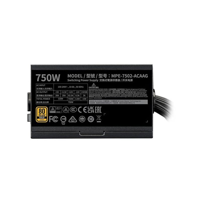 پاور کولر مستر مدل G GOLD 750 V2 ATX3.1 4 پاور کولر مستر مدل G GOLD 750 V2