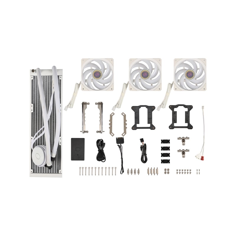 خنک کننده مایع کولر مستر مدل PL360 FLUX White 7 خنک کننده مایع کولر مستر مدل PL360 FLUX White