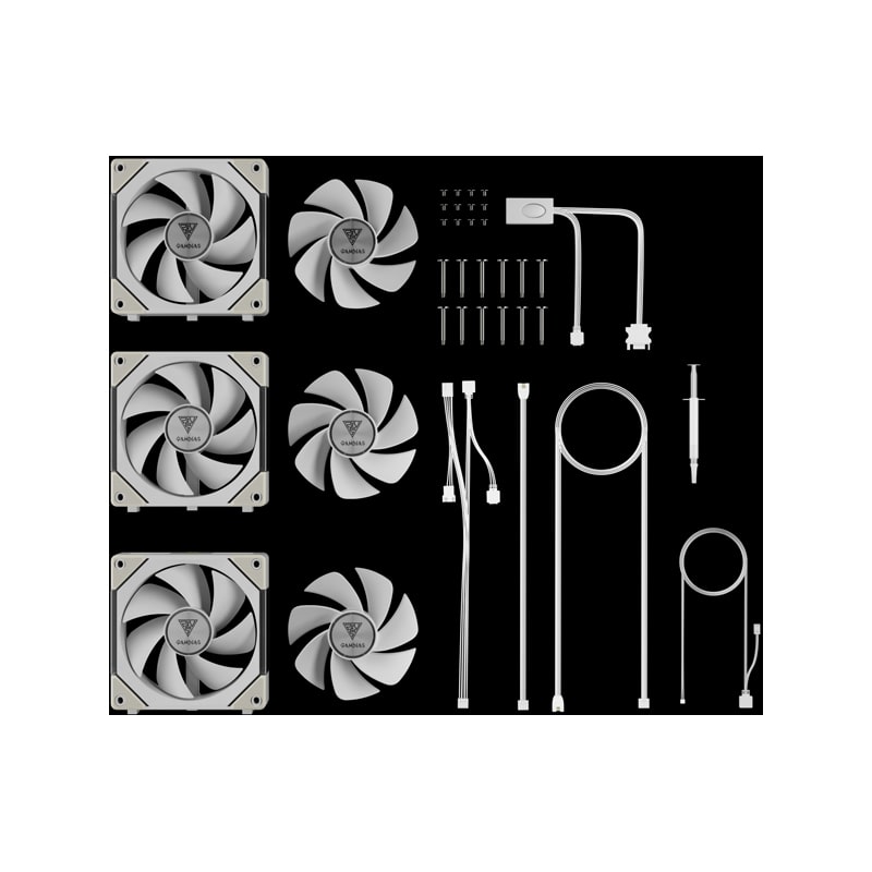 فن کیس گیم دیاس AEOLUS P2-1203 WH 11 فن کیس گیم دیاس AEOLUS P2-1203 WH