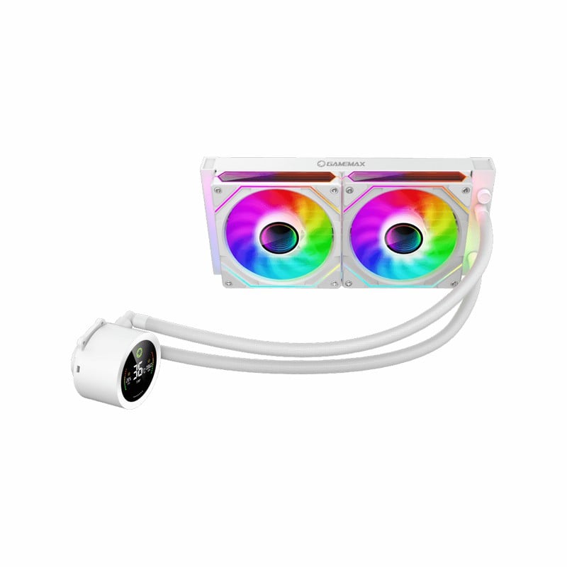 خنک کننده مایع پردازنده گیم مکس مدل IceBurg 240 Digital WH