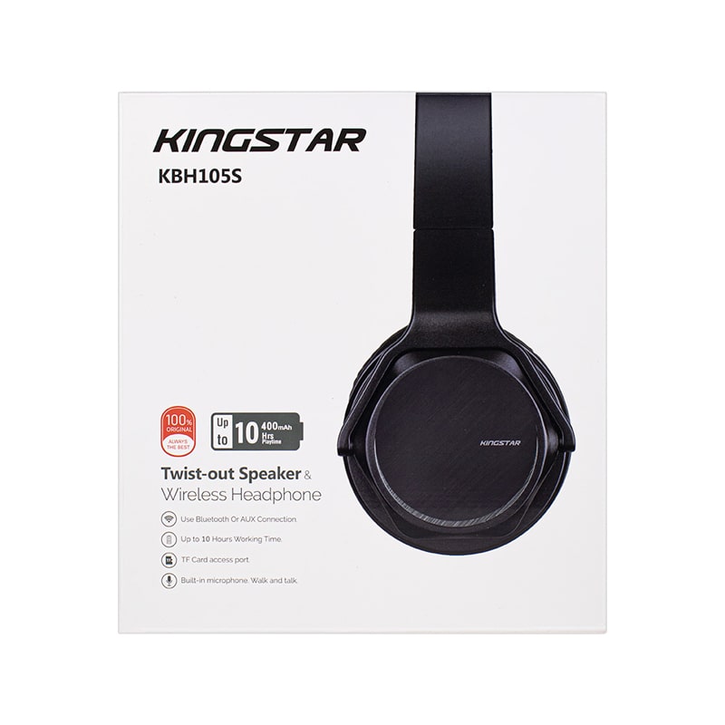 هدفون اسپیکر بی سیم کینگ استار مدل KBH105S 7 هدفون اسپیکر بی سیم کینگ استار مدل KBH105S